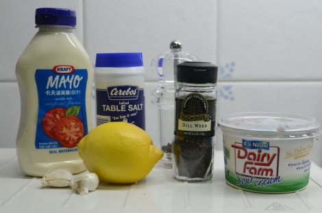 Parmesan Crusted Fish: Sauce Ingredients