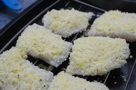 Parmesan Crusted Fish: Rack